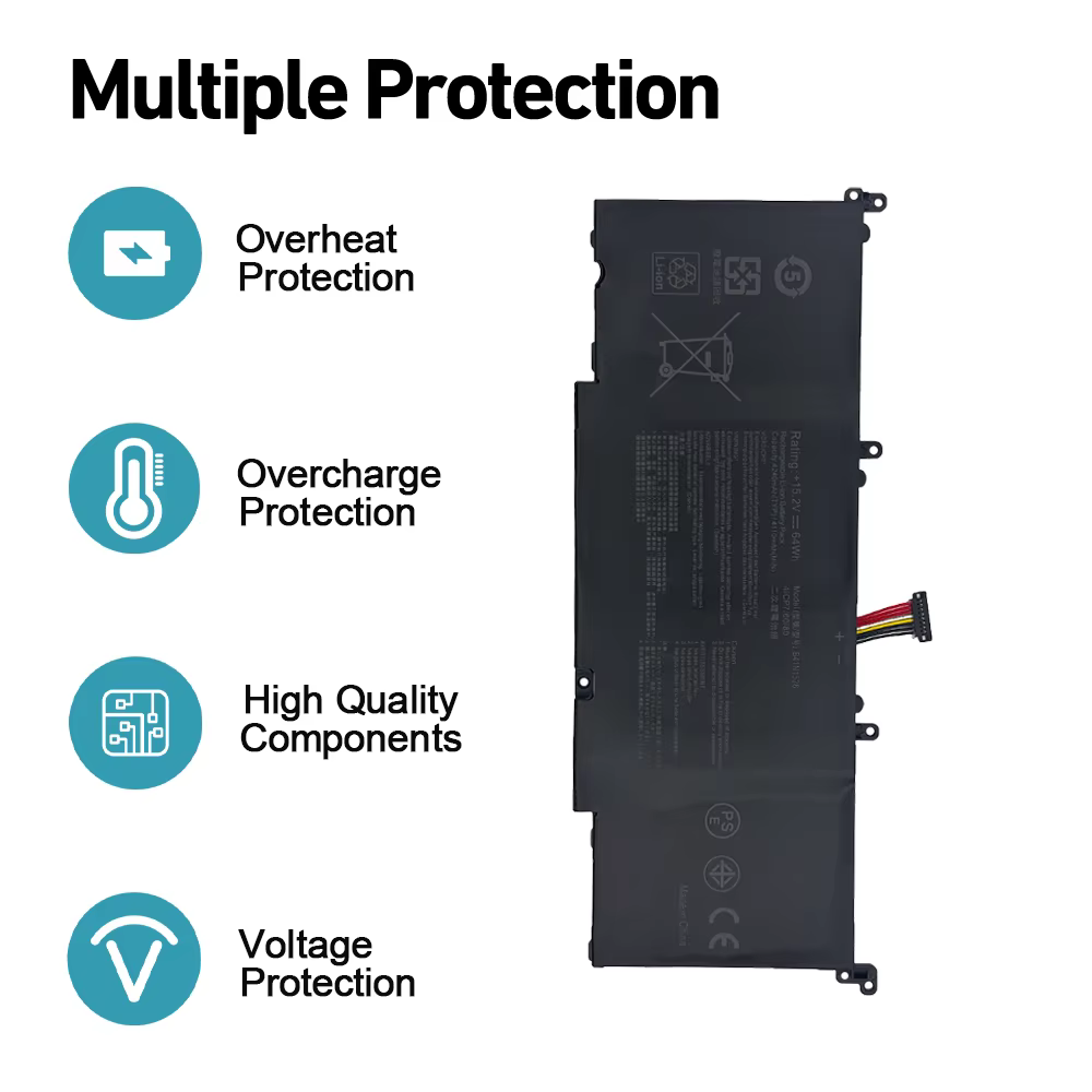 B41N1526 Batterie D'ordinateur Portable pour ASUS GL502 GL502V GL502VT GL502VT-1A GL502VM S5 S5VT6700 S5VM GL502VT-BSI7N27 64WH