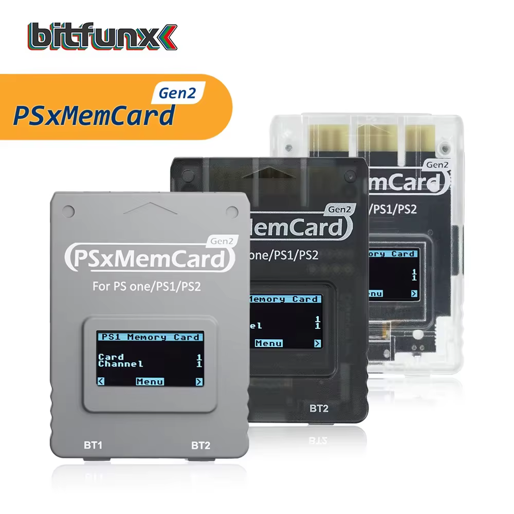 Bitfunx PSxMemCard Gen2 Sd2psXtd pour Stocker les Sauvegardes des Jeux PS1 et PS2 pour Consoles