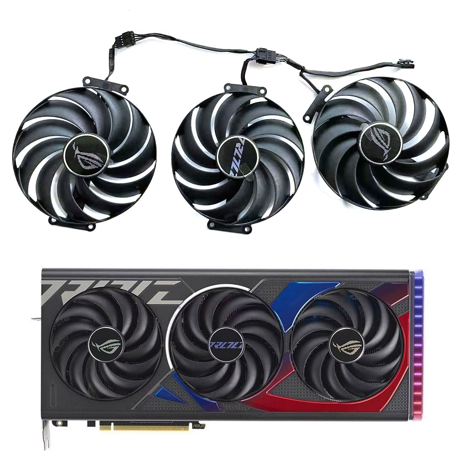 Nouveau ventilateur de refroidissement 7 broches FD10015M12D T12215SU pour carte graphique ASUS GeForce RTX 4070 4070Ti ROG STRIX OC RTX4070 TI GPU