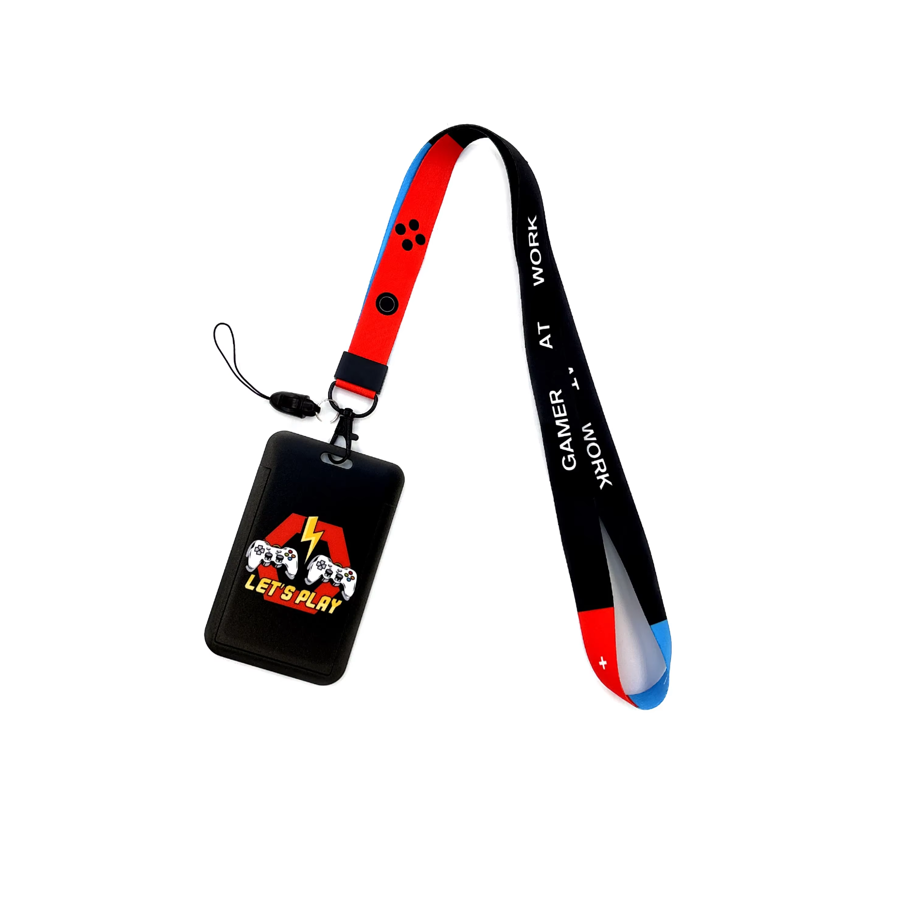 Porte-cartes de jeu avec sangle de cou, lanière pour clé, couverture de carte d'identité, sangles de téléphone, porte-badge cool, ULà suspendre, accessoires lariat, cadeaux