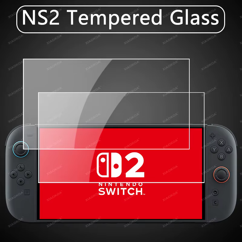 Protection d'écran en verre trempé HD NS2 pour Switch 2