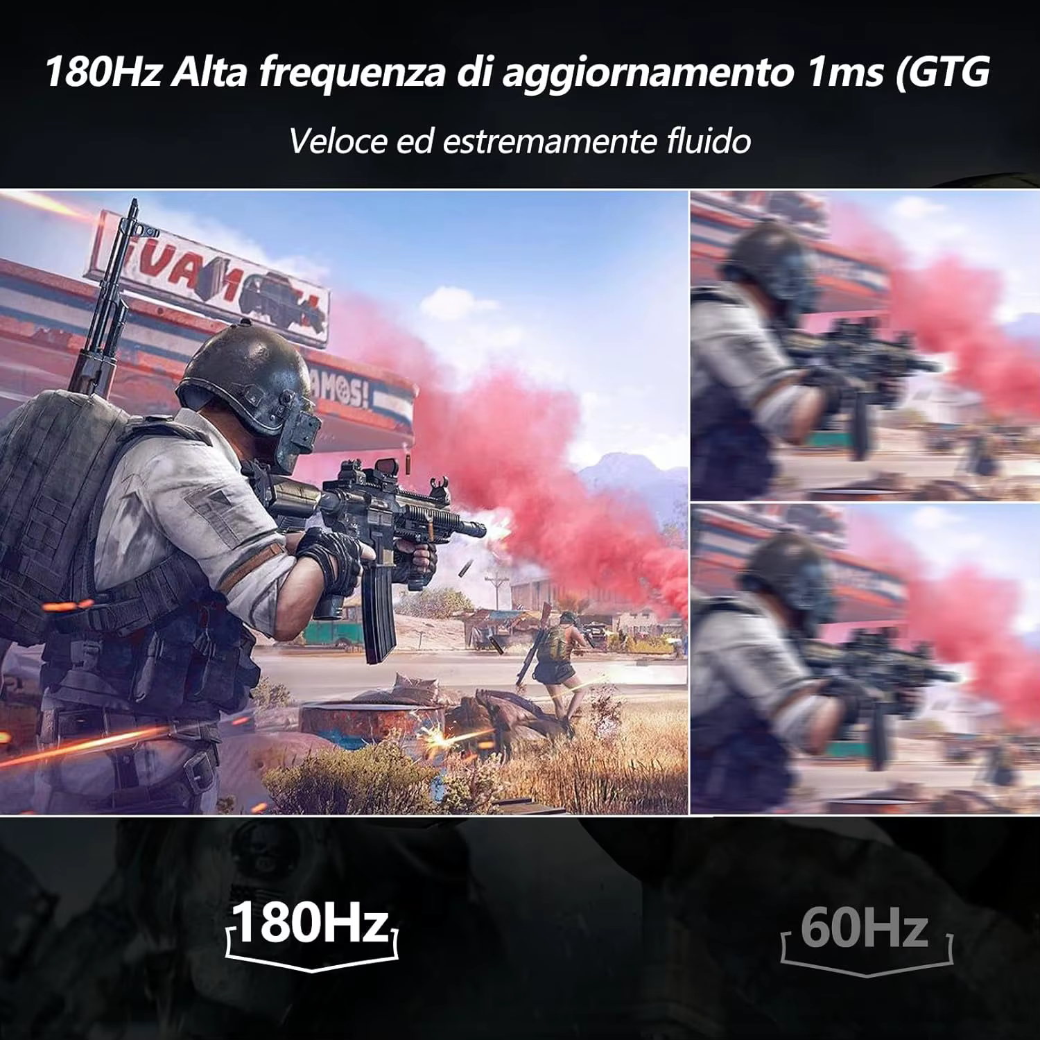 FYHXele Moniteur de jeu 24 pouces 180Hz
