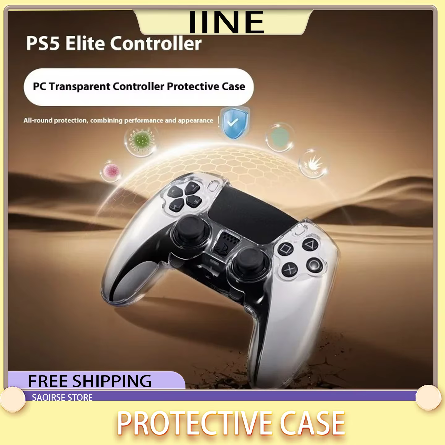 Étui de protection IINE pour manette de jeu DualSense Edge Elite