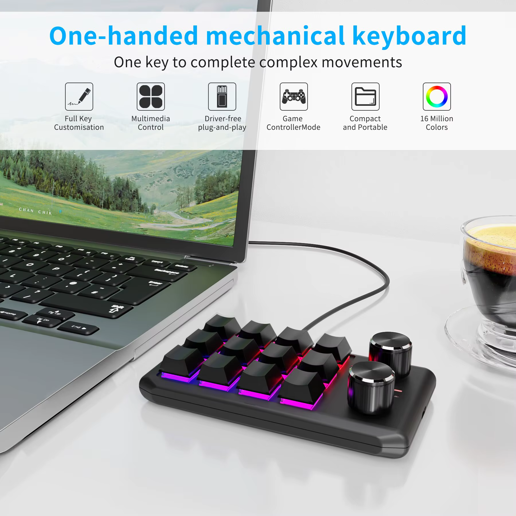 Clavier Bluetooth programmation Macro