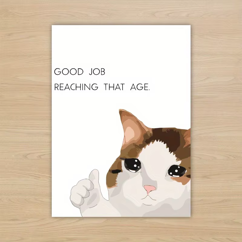 1 pièce, carte d'anniversaire amusante, carte d'anniversaire amusante pour elle, carte intéressante, carte créative et mignonne, carte de joyeux anniversaire pour un ami