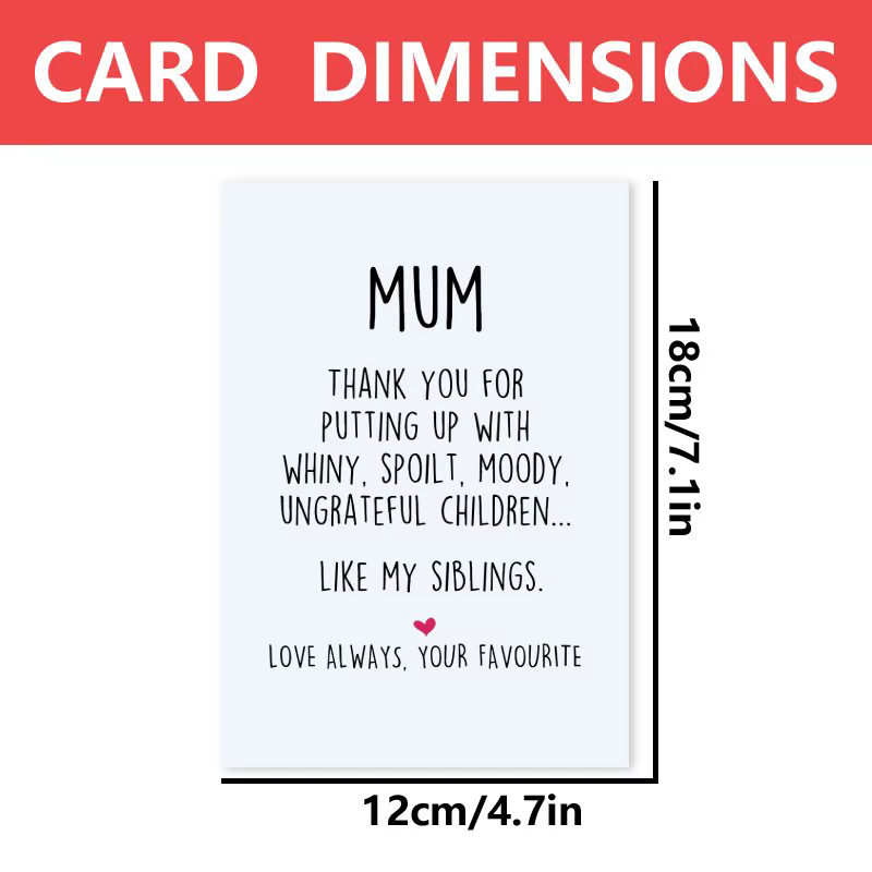 Carte de vœux pour la fête des mères, Merci maman, Cadeau pour la fête des mères. Carte de vœux pour les fêtes, adaptée aux anniversaires, Thanksgiving et la fête des mères