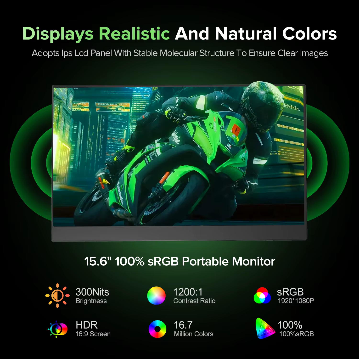 Moniteur portable de jeu UPERFECT 60hz