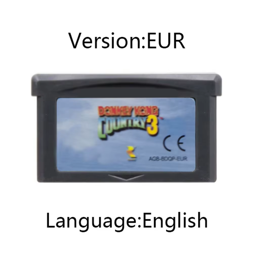 Cartouche de jeu vidéo Donkey Kong GBA 32 bits