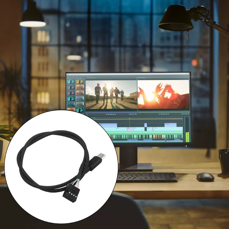 Câble convertisseurs cartes mères PC 9 broches vers USB C pour livraison d écran secondaire