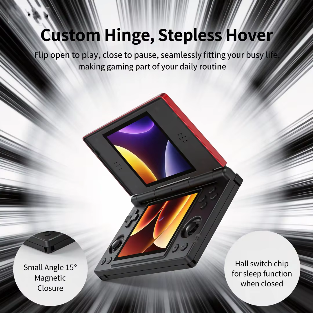 Système de jeu portable ANBERNIC RG DS 2026 - Conception rabattable