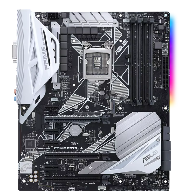 Carte mère ASUS PRIME Z370-A LGA1151 DDR4 DP HDMI DVI M.2 USB 3.1 Z370 ATX