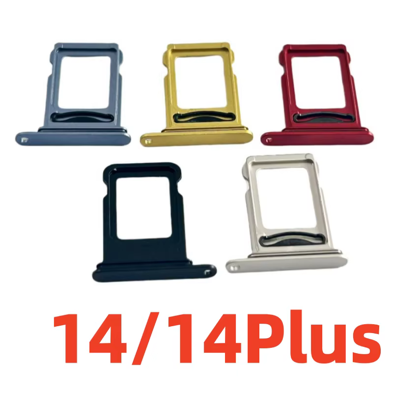 1 jeu de câbles flexibles pour lecteur de carte Sim double + emplacement pour plateau pour iPhone 15 Plus 14 13 adaptateur de support de connecteur Nano