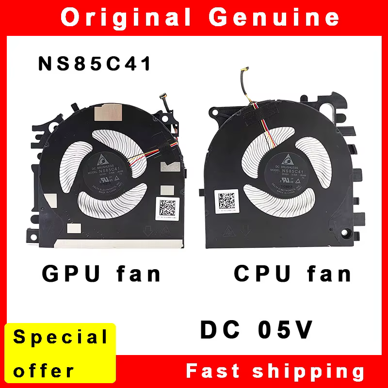 Nouveau refroidisseur de ventilateur de refroidissement CPU GPU pour ordinateur portable HP Zbook Fury 15 17 G7 G8 NS85C41 20J26 20J27 20J25 M20097-001 M17046-001