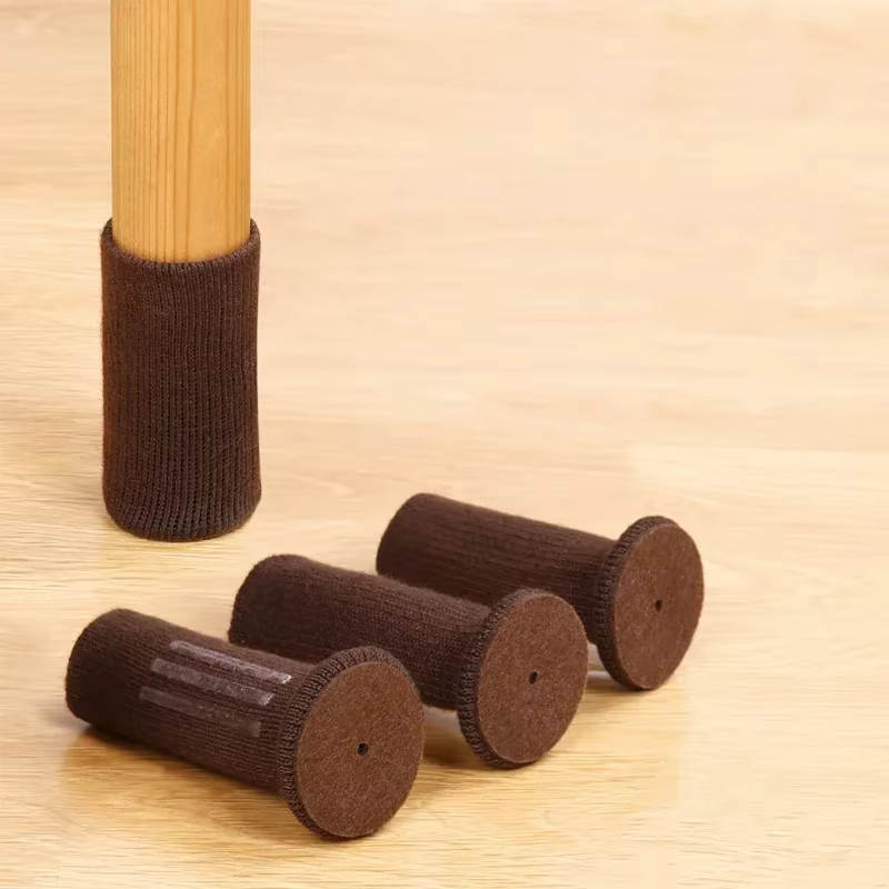 Chaussettes de jambe de chaise en silicone multi-documents avec design antidérapant