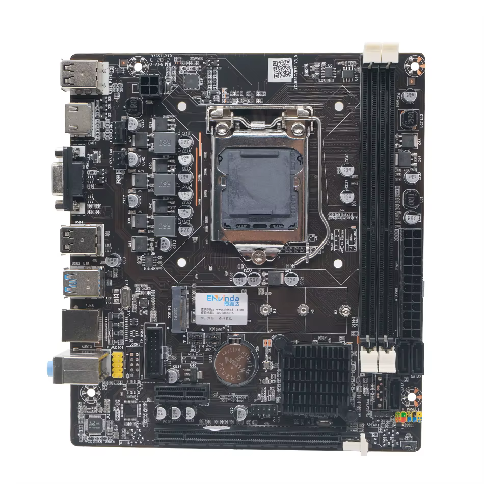 ENVINDA B75 carte mère LGA 1155 double canal DDR3 mémoire SATA III USB 3.0 pour Intel Core i7 i5 i3 Xeon CPU B75