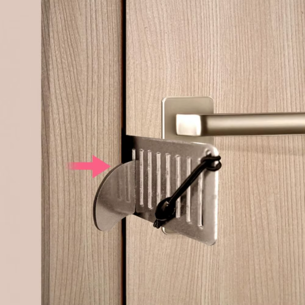 Serrure de porte portable de voyage, verrou de sécurité antivol pour porte, butée de porte universelle pour la sécurité à l'hôtel et à la maison