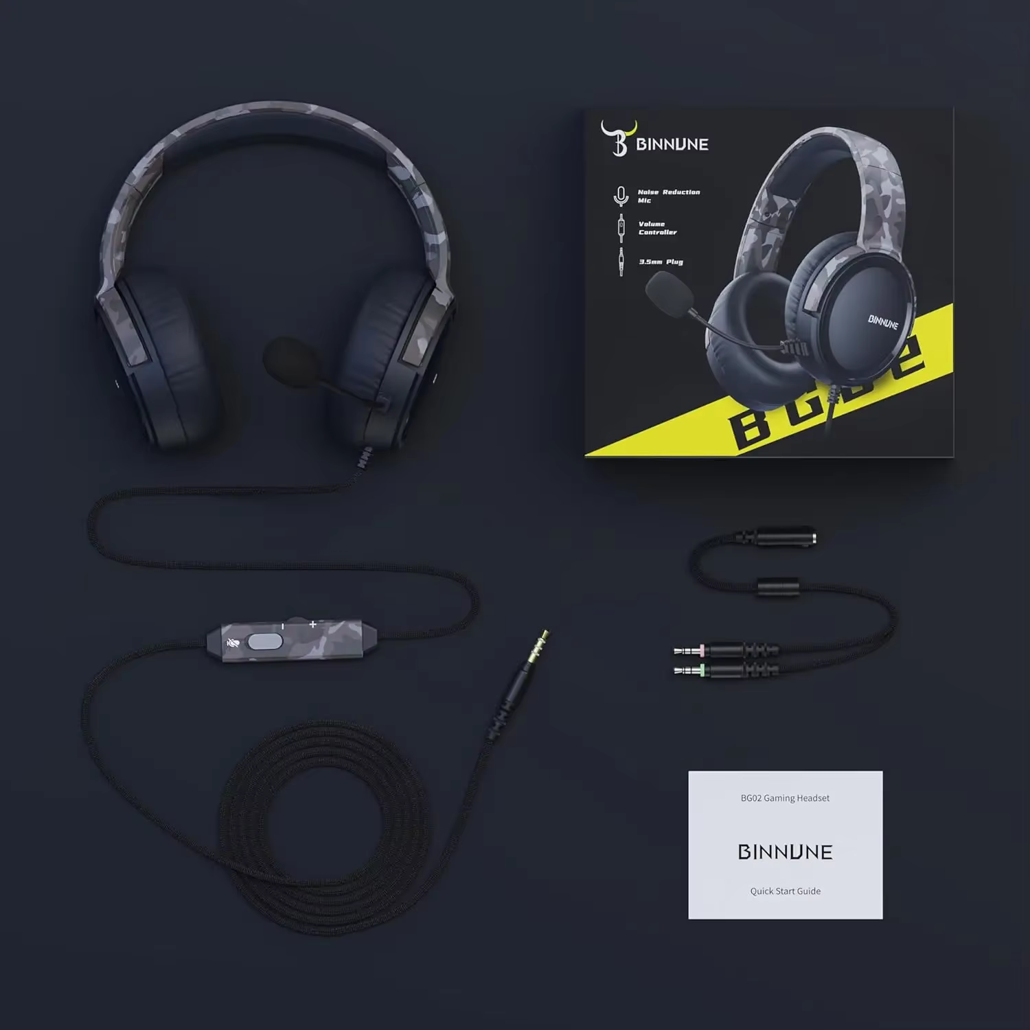 Casque de jeu avec micro pour PC