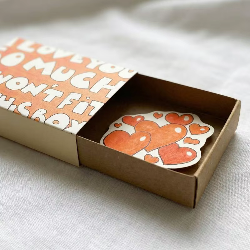 1 pièce, boîte à messages romantique « Je t'aime », cadeau fait main, carte pour la Saint-Valentin, anniversaire, mariage, surprise pour elle/lui 