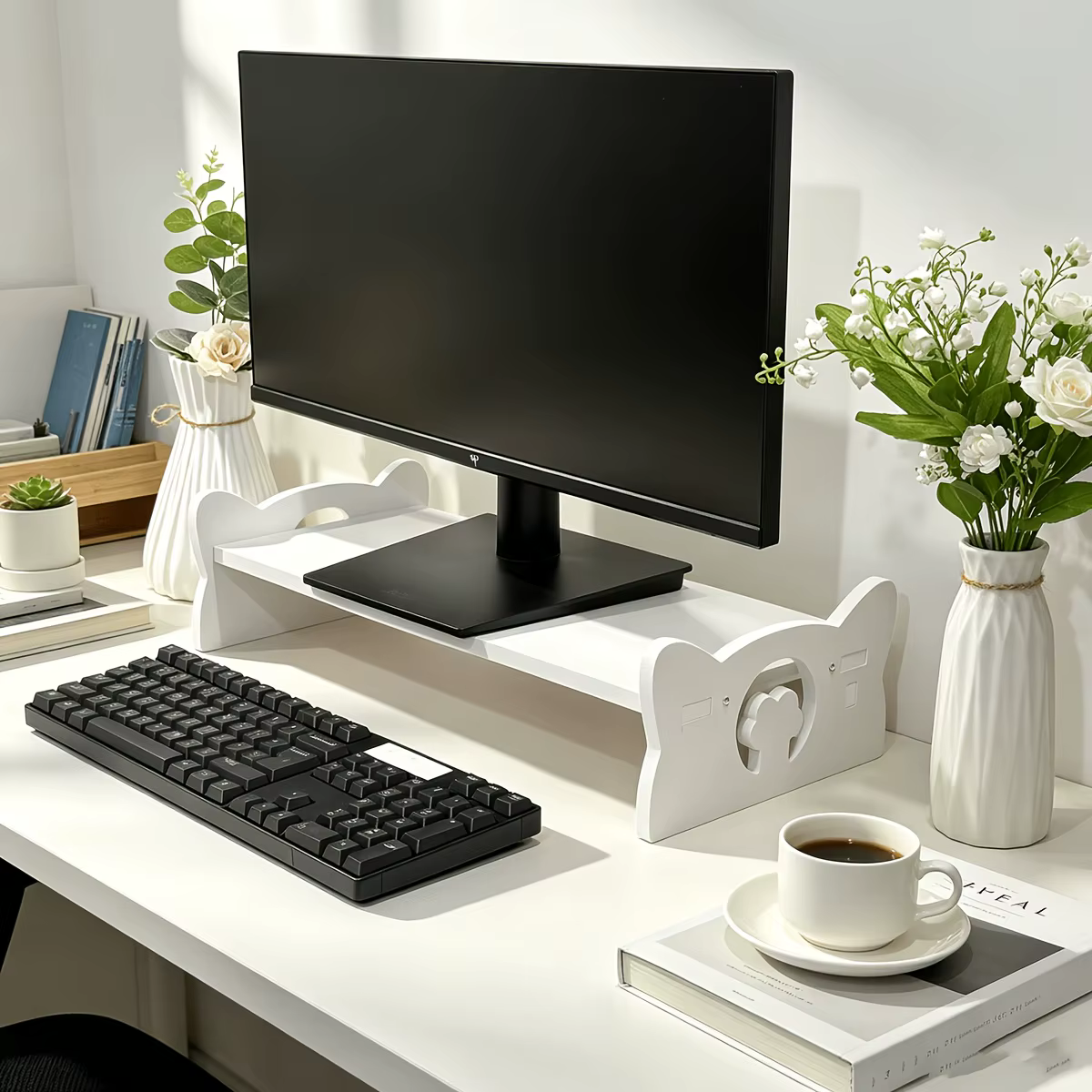 Support d'écran simple à un seul niveau pour moniteurs d'ordinateur de bureau