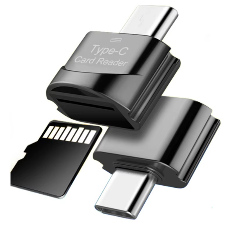 Lecteur de carte portable USB 3.1 Type C USB-C TF Micro SD OTG Adaptateur Type-C
