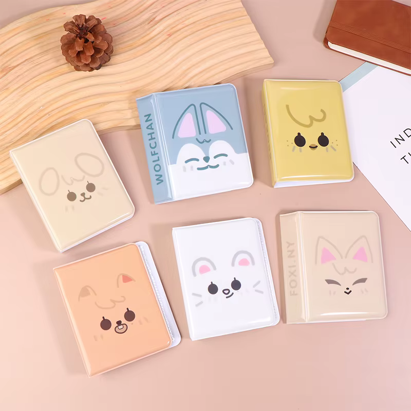 Album idole photos Collection Kpop carte classeur nom carte livre Album dessin animé Animal 3 pouces Album Photo carte postale stockage