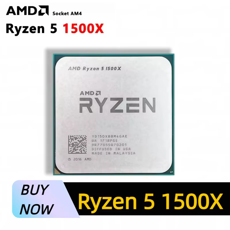 Processeur de bureau AMD 4 cœurs 8 threads R5 1500X