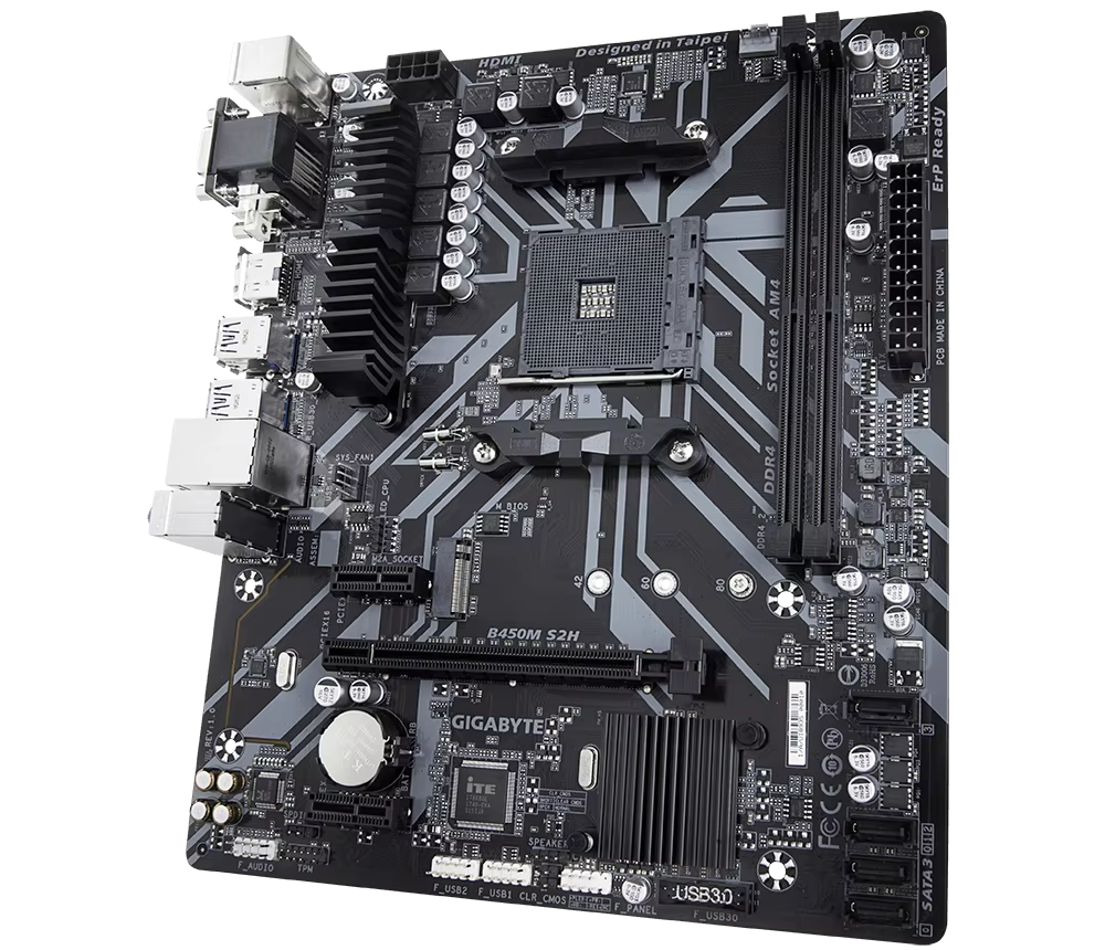 Pour carte mère GIGABYTE B450M S2H