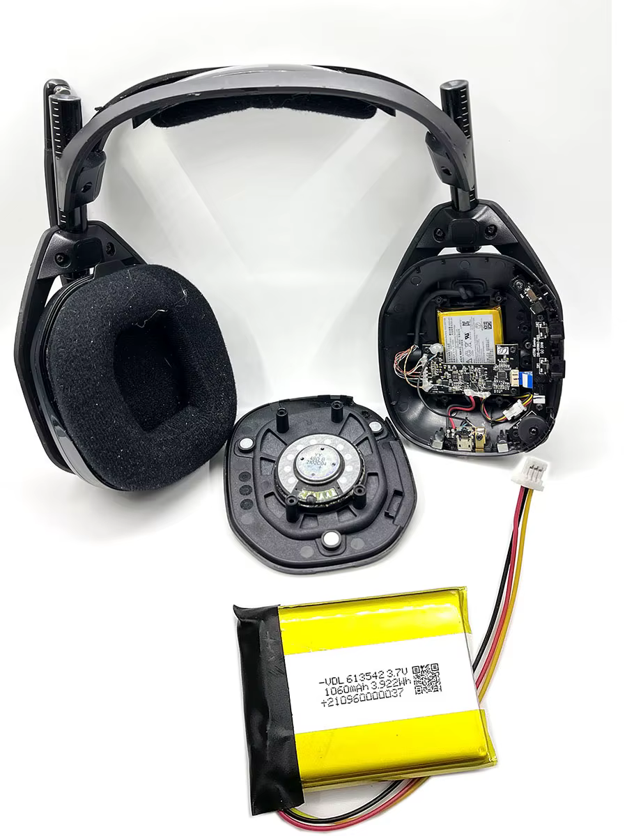 Batterie Li de remplacement pour casques de jeu Dolby sans fil ASTRO A50 A20