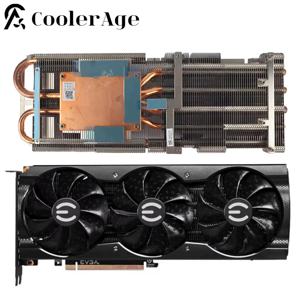 Dissipateur thermique de remplacement pour carte graphique de jeu EVGA GeForce RTX 3060Ti 3070 3080 3080Ti 3090 XC3