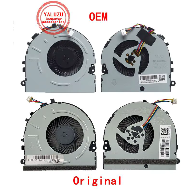 Nouveau ventilateur de refroidissement de processeur pour ordinateur portable pour HP pavillon 15-DA 15-DB TPN-C135 TPN-C136 KSB05105HADZ6 DC5V 0.35A DC28000L6D0 L20473-001