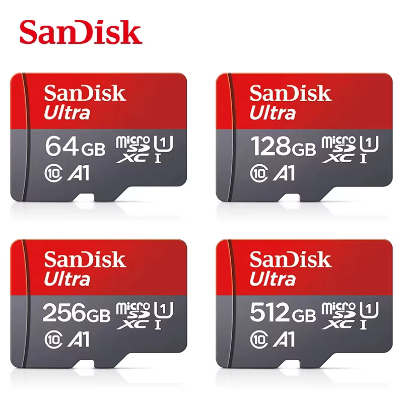Carte mémoire Sandisk 512 Go 256 Go 128 Go 64 Go 32 Go TF Micro SD Classe A1-10 UHS-1