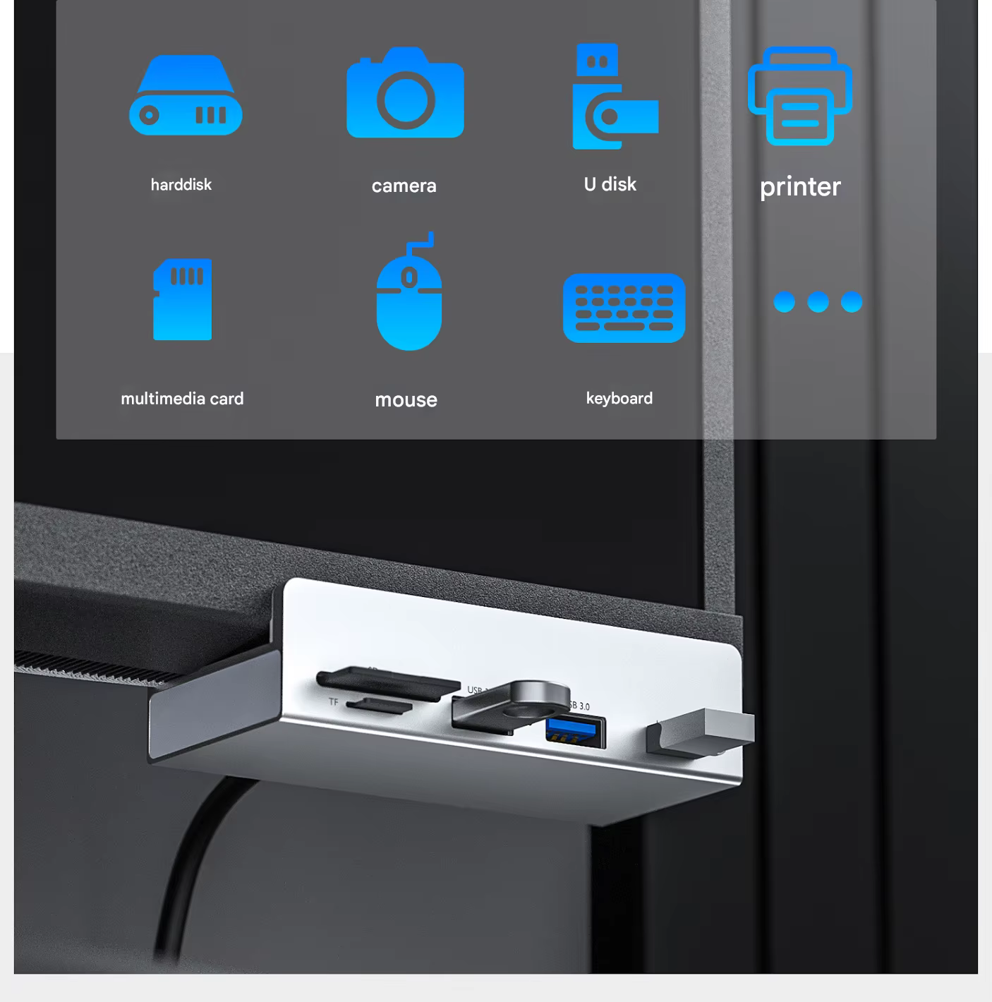 Station d'accueil USB 3.0 en aluminium FC&EC