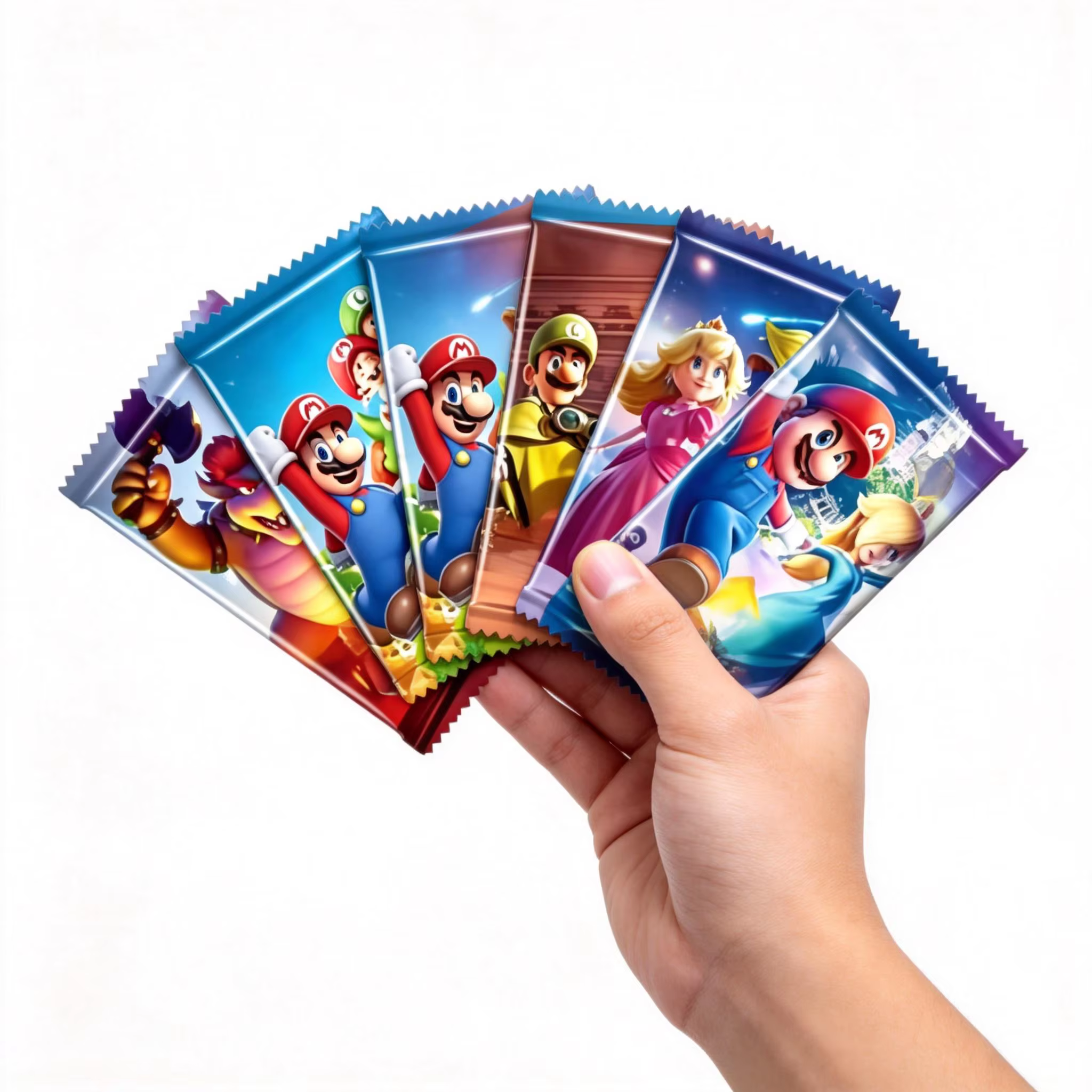 Nouvelles cartes de jeu Mario Bros, 36 pièces, collection de cartes à collectionner Super Mario, figurine, booster pack anglais, jouet de combat, cadeau