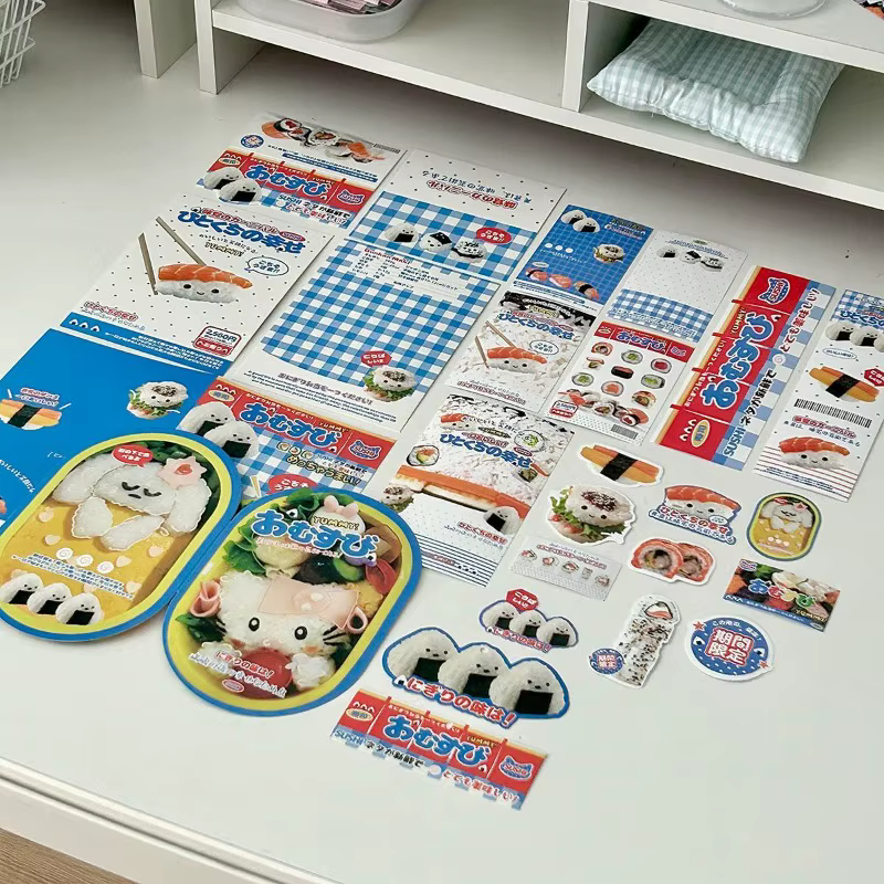 Kit d'emballage pour scrapbooking INS : Adhésifs et étiquettes pour cartes photo, style coréen, pour journalisation DIY et fournitures de fabrication de cartes