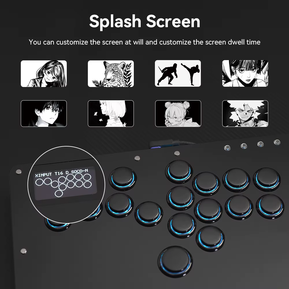 Haute42- COSMOX Fighting Hitbox Manette de jeu pour PC/PS3/PS4/PS5 Switch Steam