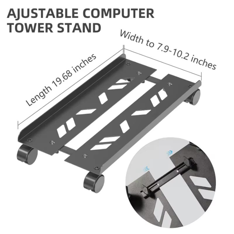 Support pour tour d'ordinateur compatible avec la plupart des PC pour le bureau à domicile