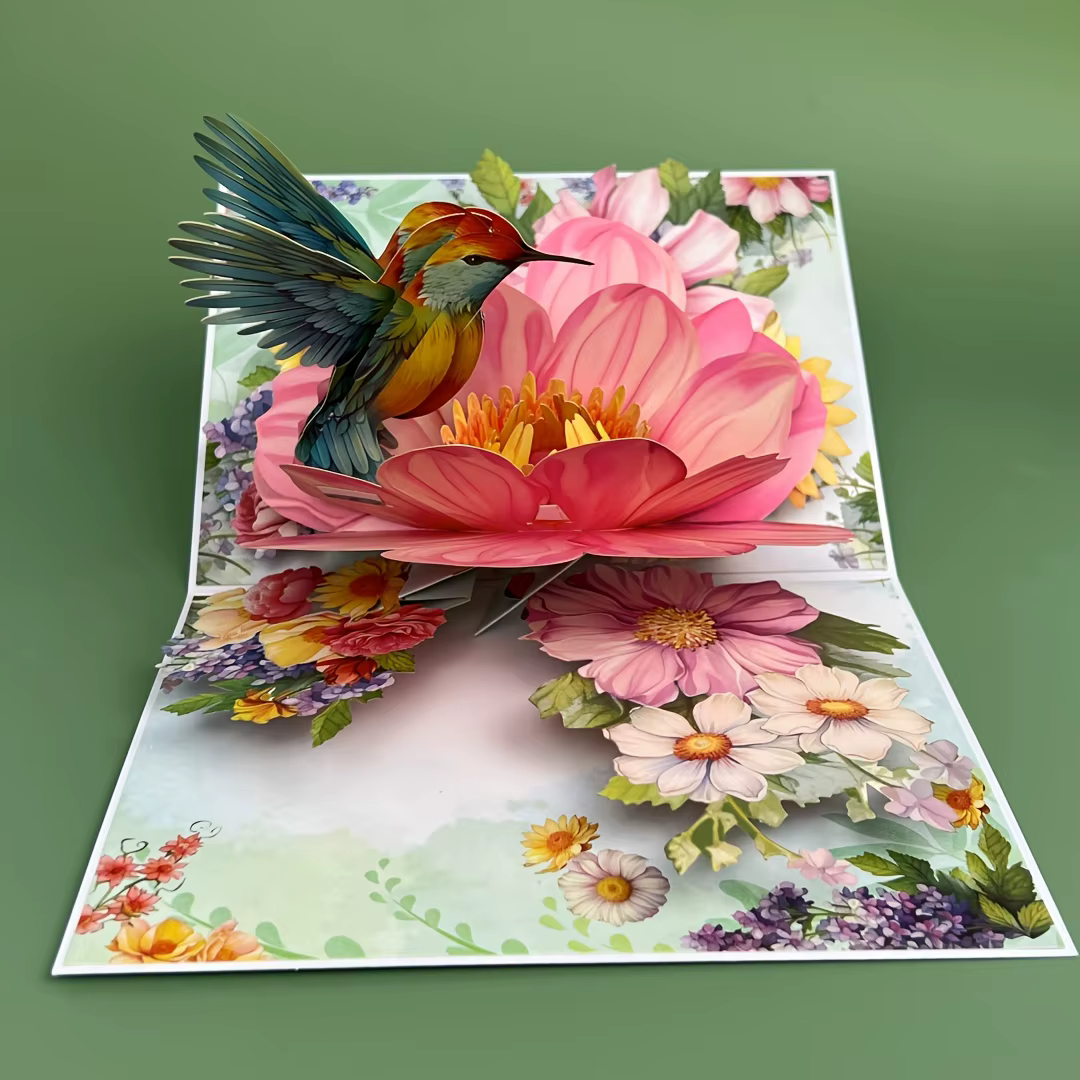 Cartes de vœux à fleurs Pop-Up 3D, carte de mariage, anniversaire, Thanksgiving, saint-valentin, cadeau d'anniversaire, carte de remerciement faite à la main