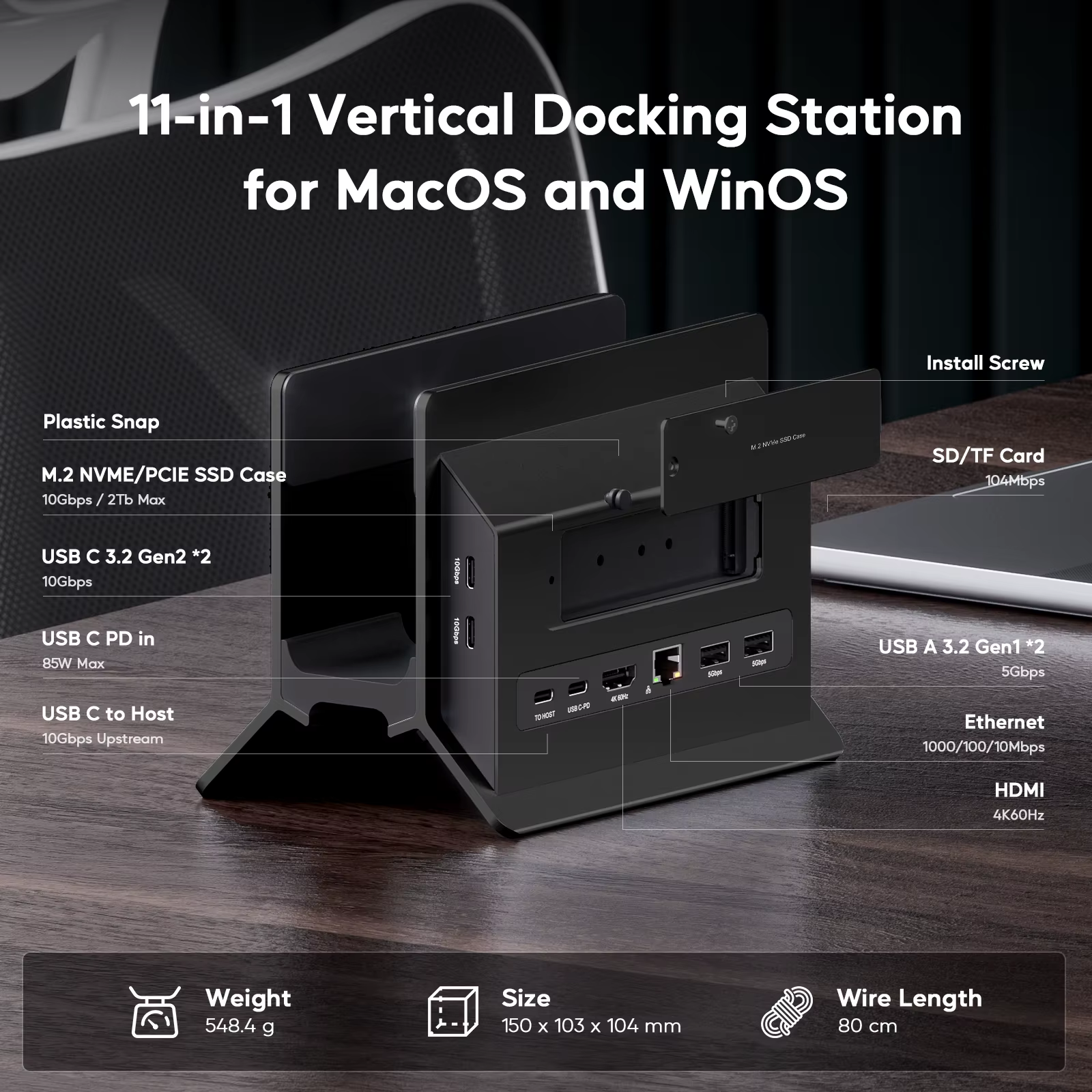 Station d'accueil pour MacBook