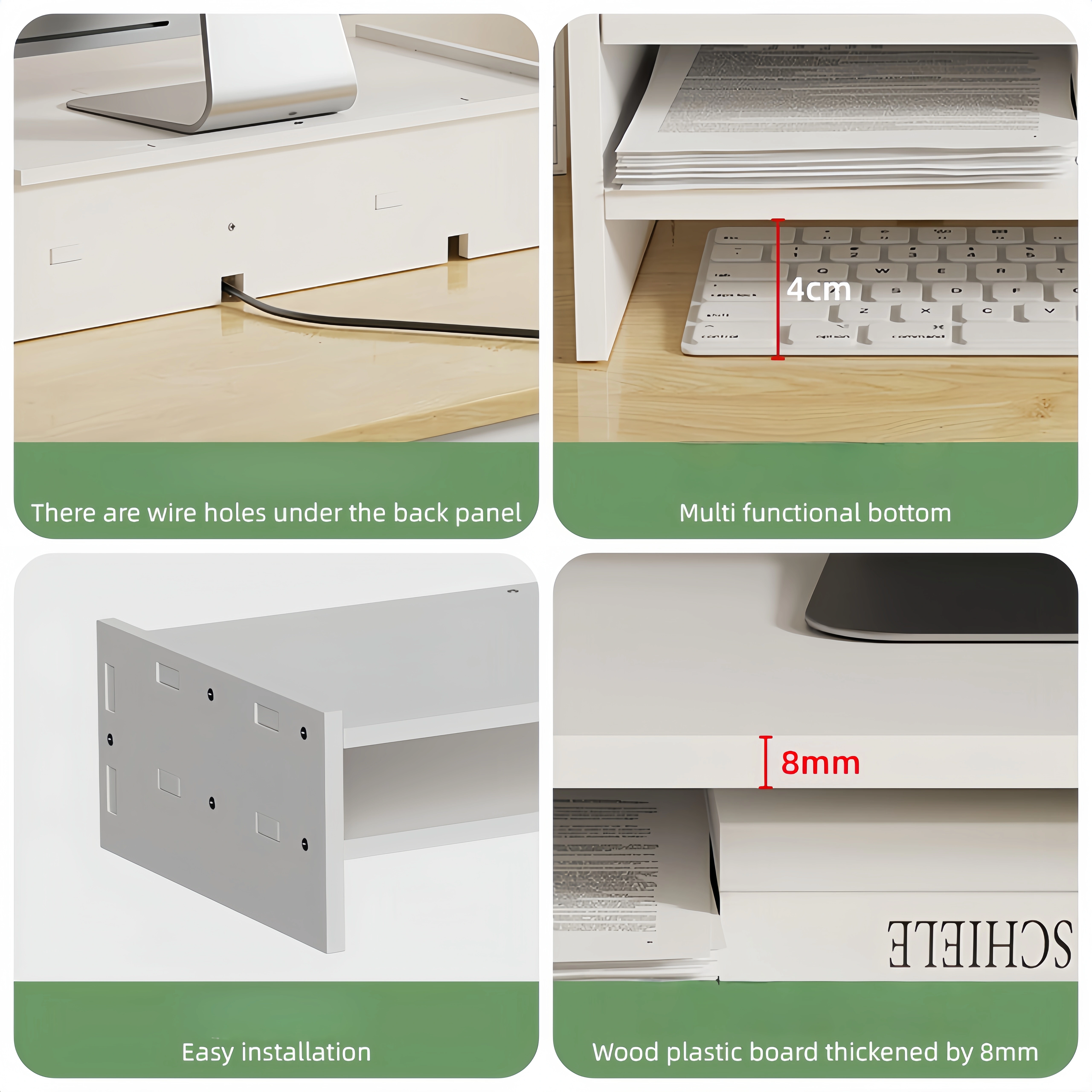 Support de moniteur d'ordinateur de bureau