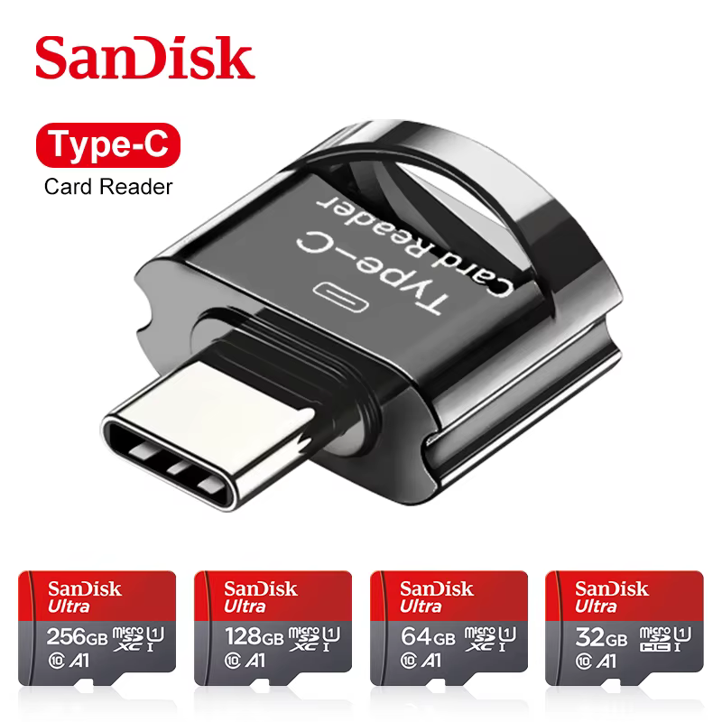 100% Original SanDisk Mini carte SD 32G microSDHC 256G 64G 128G MinSDXC UHS-I Class10