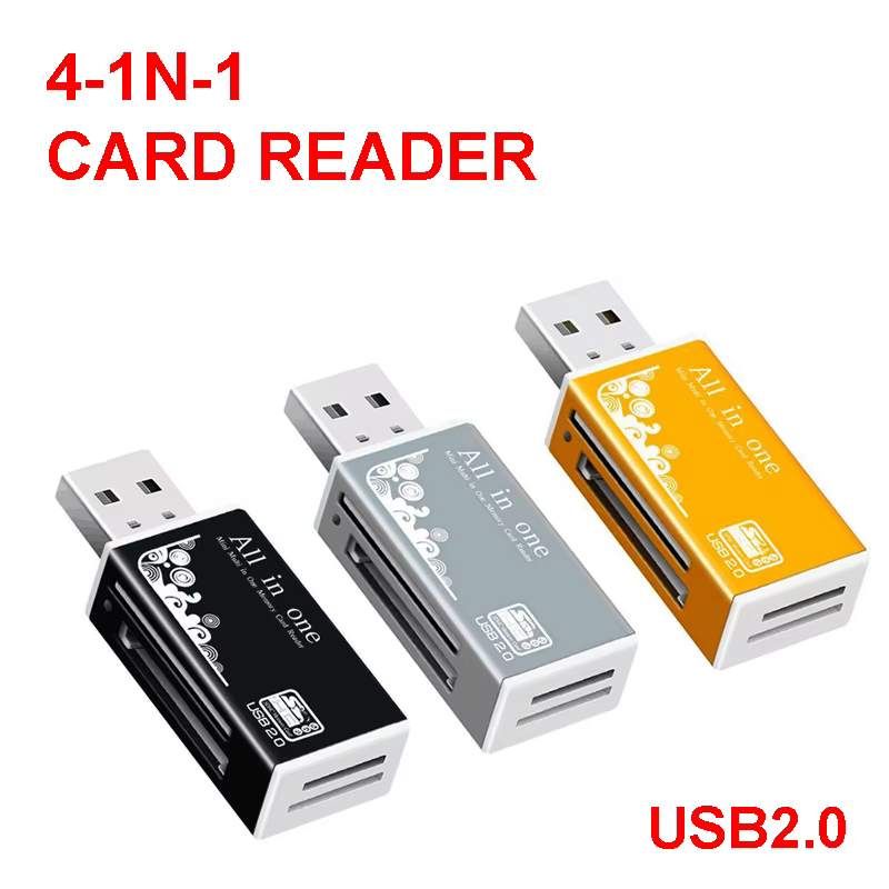 Lecteur de carte 4 Ports USB2.0 mémoire SD TF carte SDHC MMC/RS MMC TF MS/MS PRO/MS DUO M2 adaptateur pour ordinateur portable accessoires PC de bureau