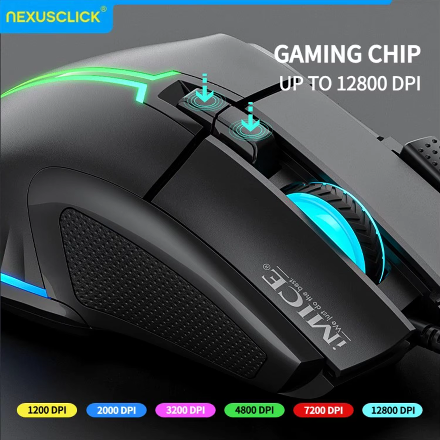 Nouvelle souris de jeu filaire USB Hyperspeed