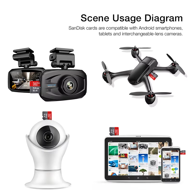 Ultra microsd 128GB 32GB 64GB 256GB 512GB A1 carte Micro SD SD TF