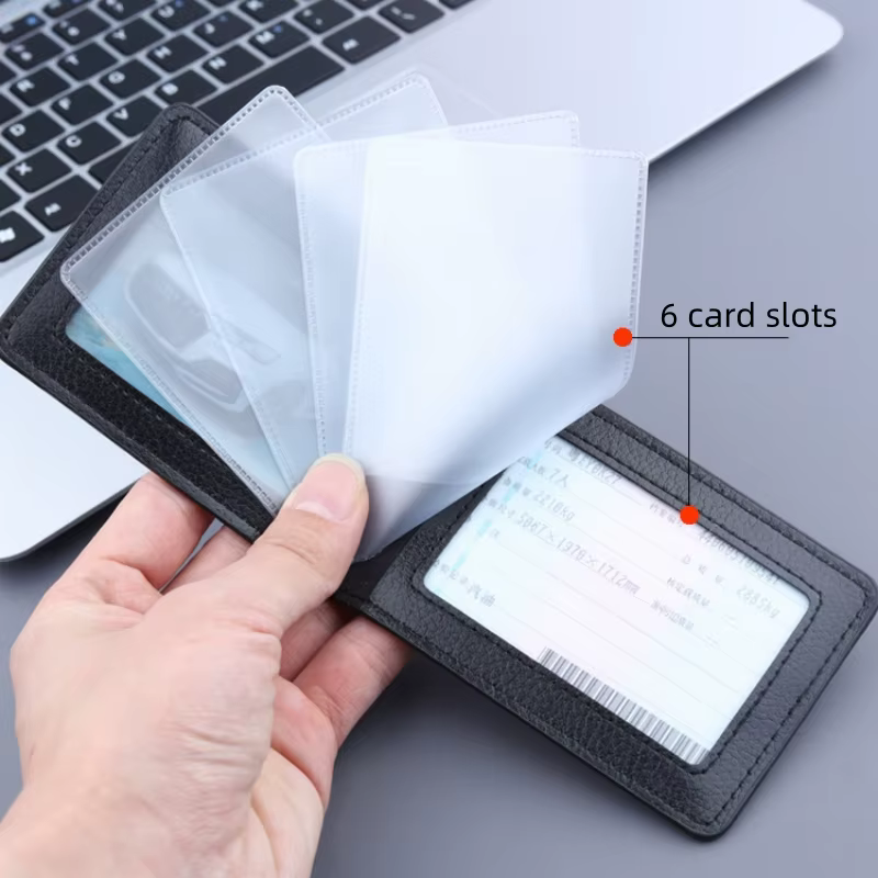 Portefeuille en cuir PU pour documents de conduite de voiture, 1, 2, 3, 4 emplacements pour cartes, planificateur de conducteur, support sur la couverture, carte d'identité professionnelle, passeport,