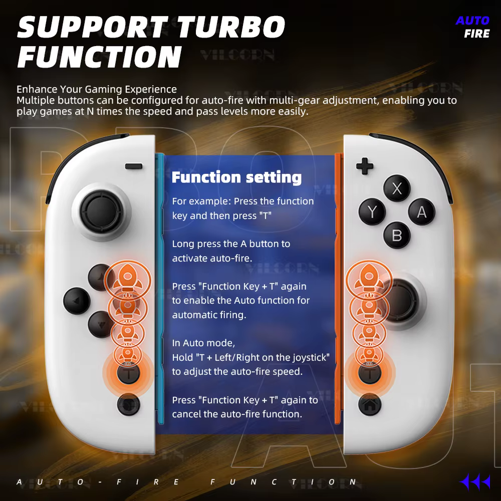 Contrôleur de jeu 2025 pour manette de jeu Switch/Lite/Oled