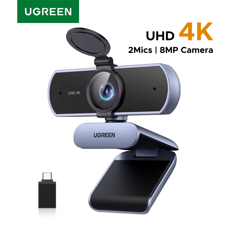 UGREEN 4K FHD 1080P Webcam 8MP pour PC
