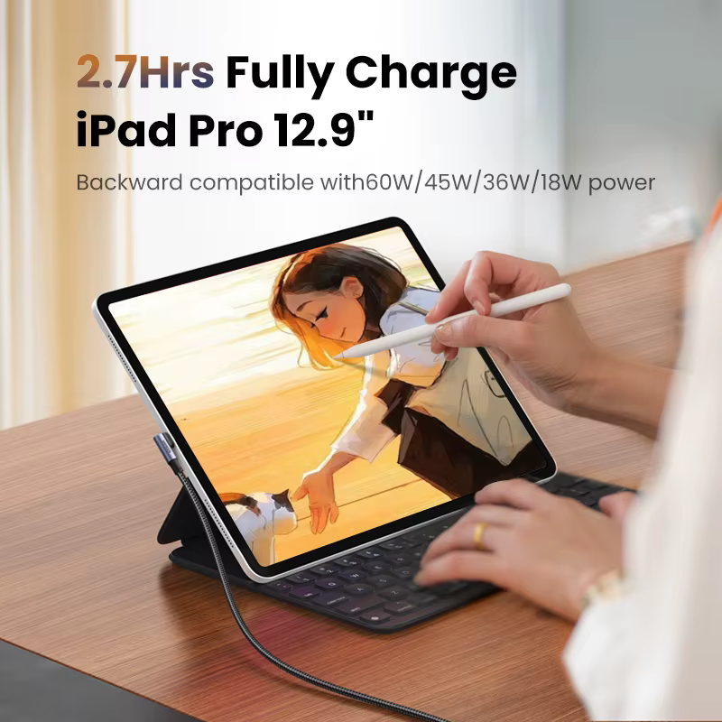 UGREEN USB Type C vers USB C câble 100W pour iPhone 17 16 MacBook Samsung S25 S24 5A charge rapide QC 4.0 USB-C