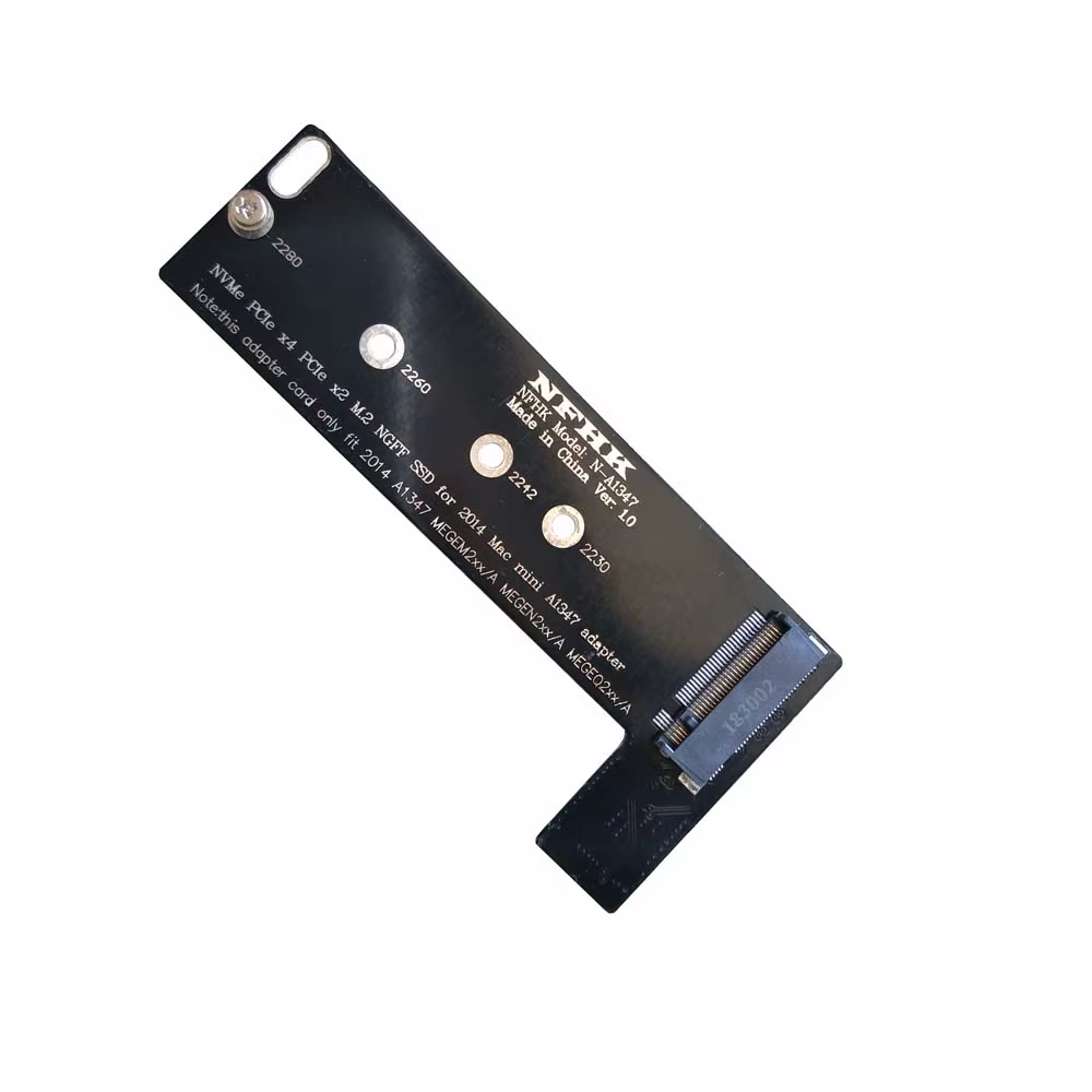 A1347 64GB 128GB 256GB 512GB 1TB NVMe M.2 NGFF PCIe SSD pour fin 2014 Mac Mini MEGEN2 MEGEM2 MEGEQ2 adaptateur carte convertisseur