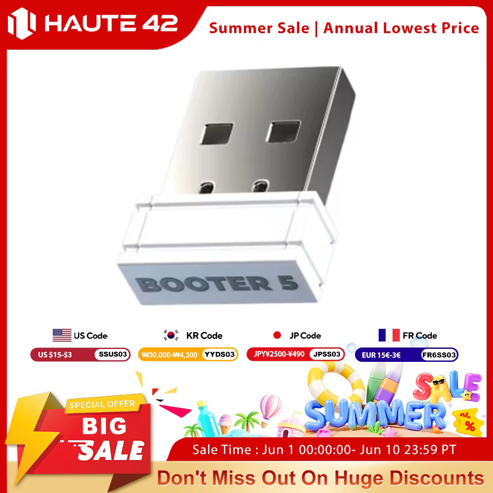 Haute42 BOOTER 5 convertisseur de jeu pour adaptateur HautePad Hitbox pour Console PS5/PS4