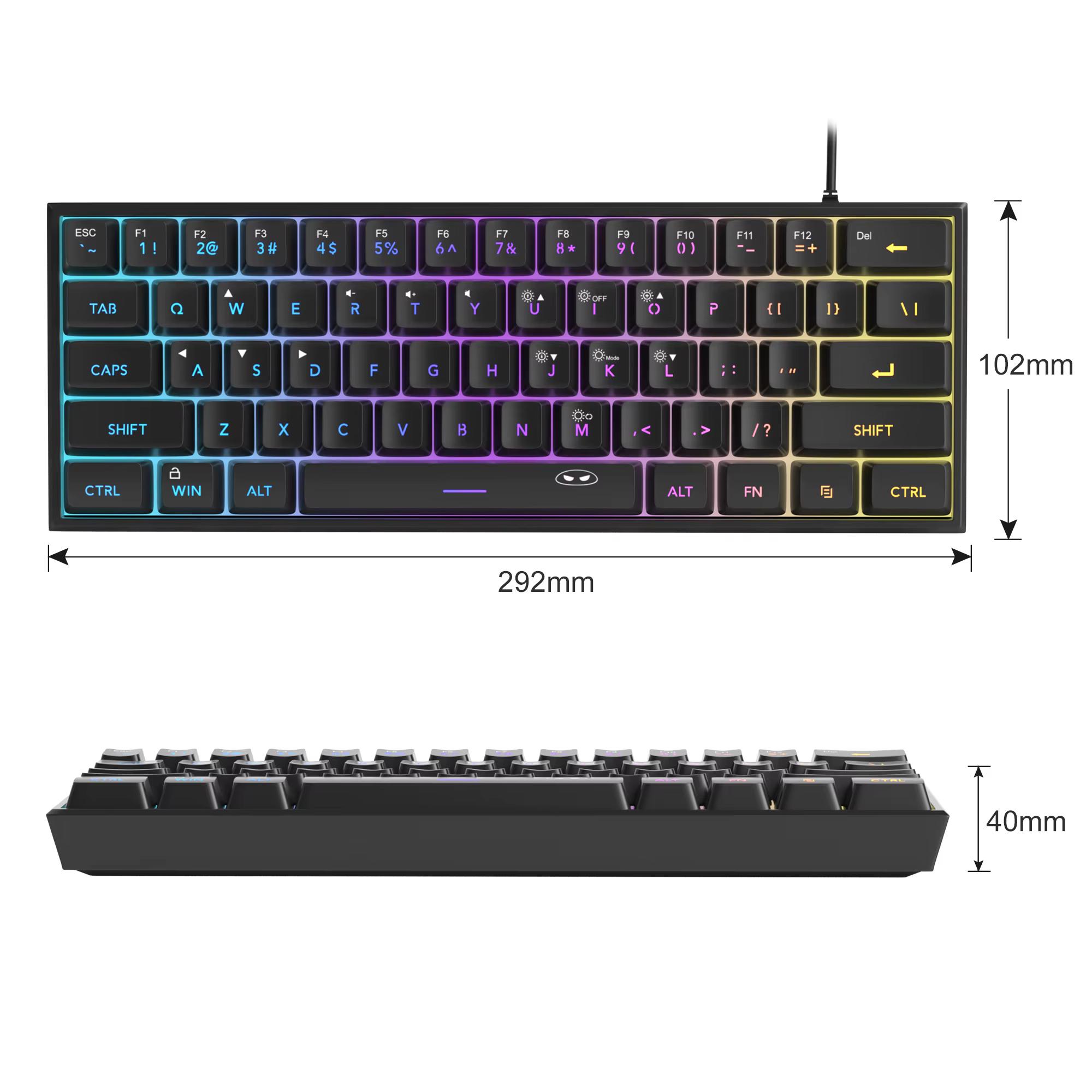 MageGee-Mini clavier de jeu 60%